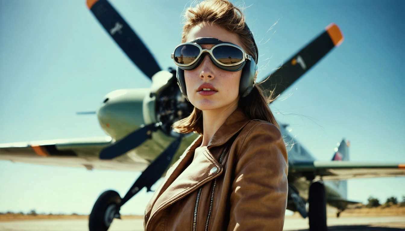 aviator Pin Up